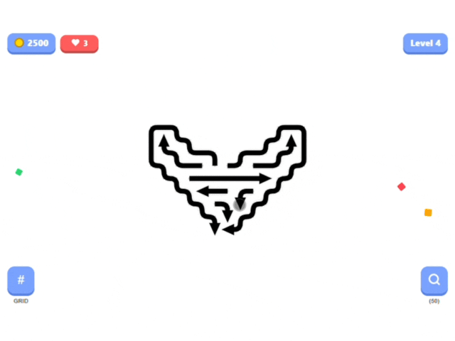 Tap Arrow Escape Graphic